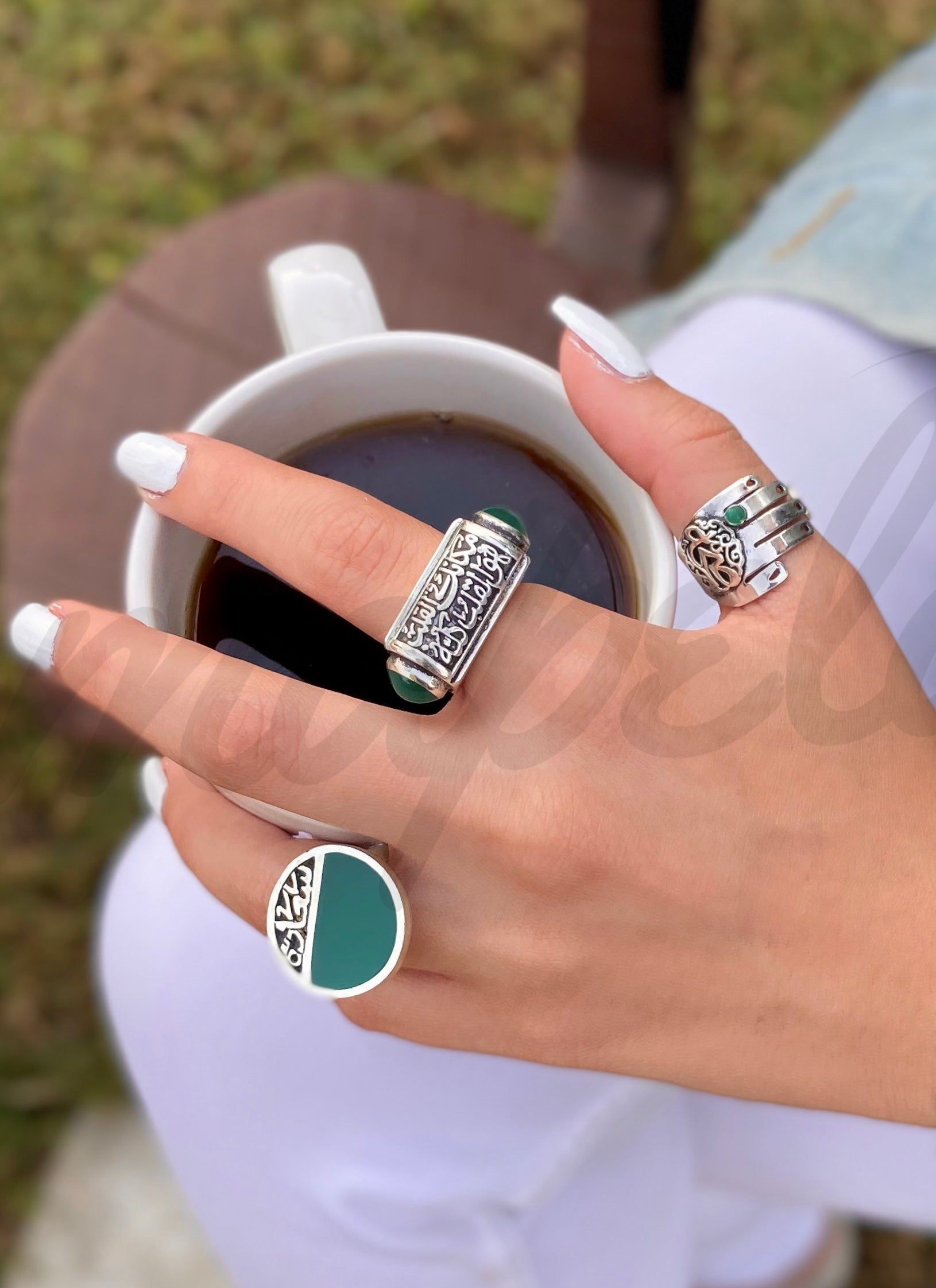 Sterling Silver Rings | Arabic Calligraphy | Egyptian Made