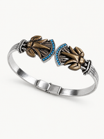Turquoise Scarab Wing Cuff Bangle