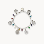Pearl Calligraphy Charm Bracelet