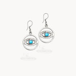 Turquoise Guardian Eye Earrings