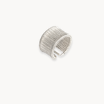 Fluid Lines Silver Ring