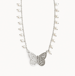 Luna Butterfly Pearl Necklace