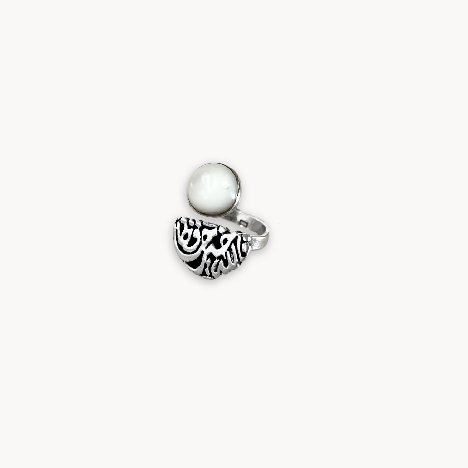 Moonstone Calligraphy Ring