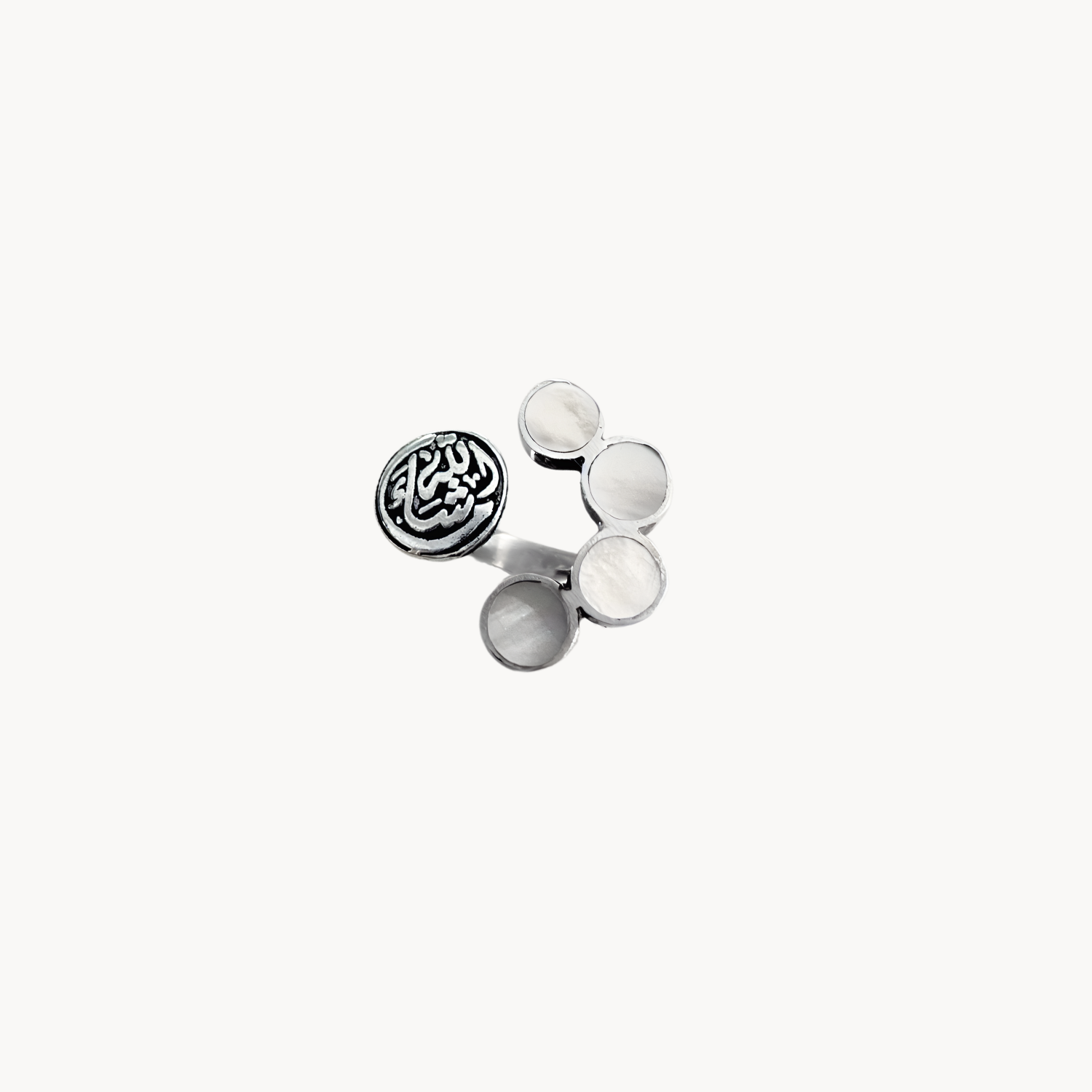 Moonlight Harmony Calligraphy Ring