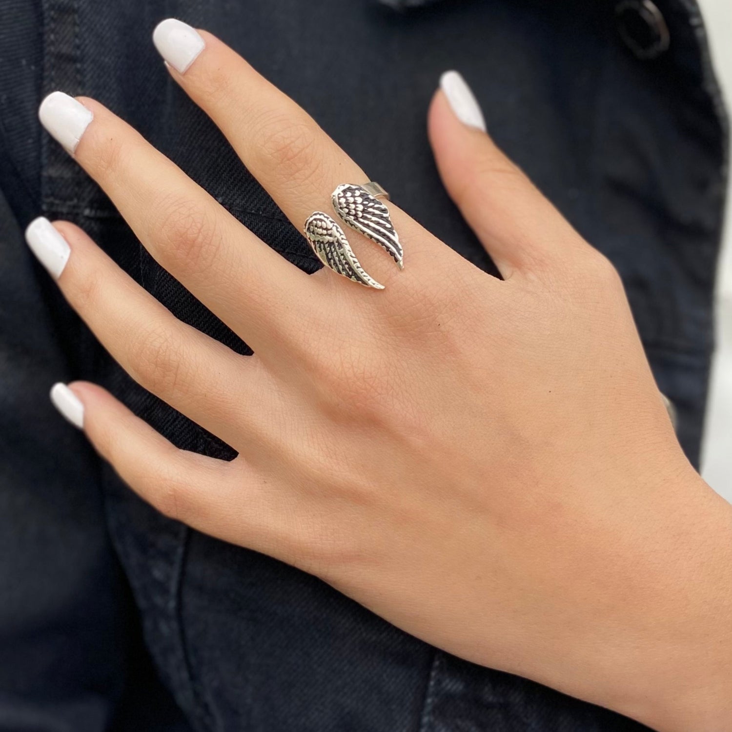 Angelic Wings Open Ring