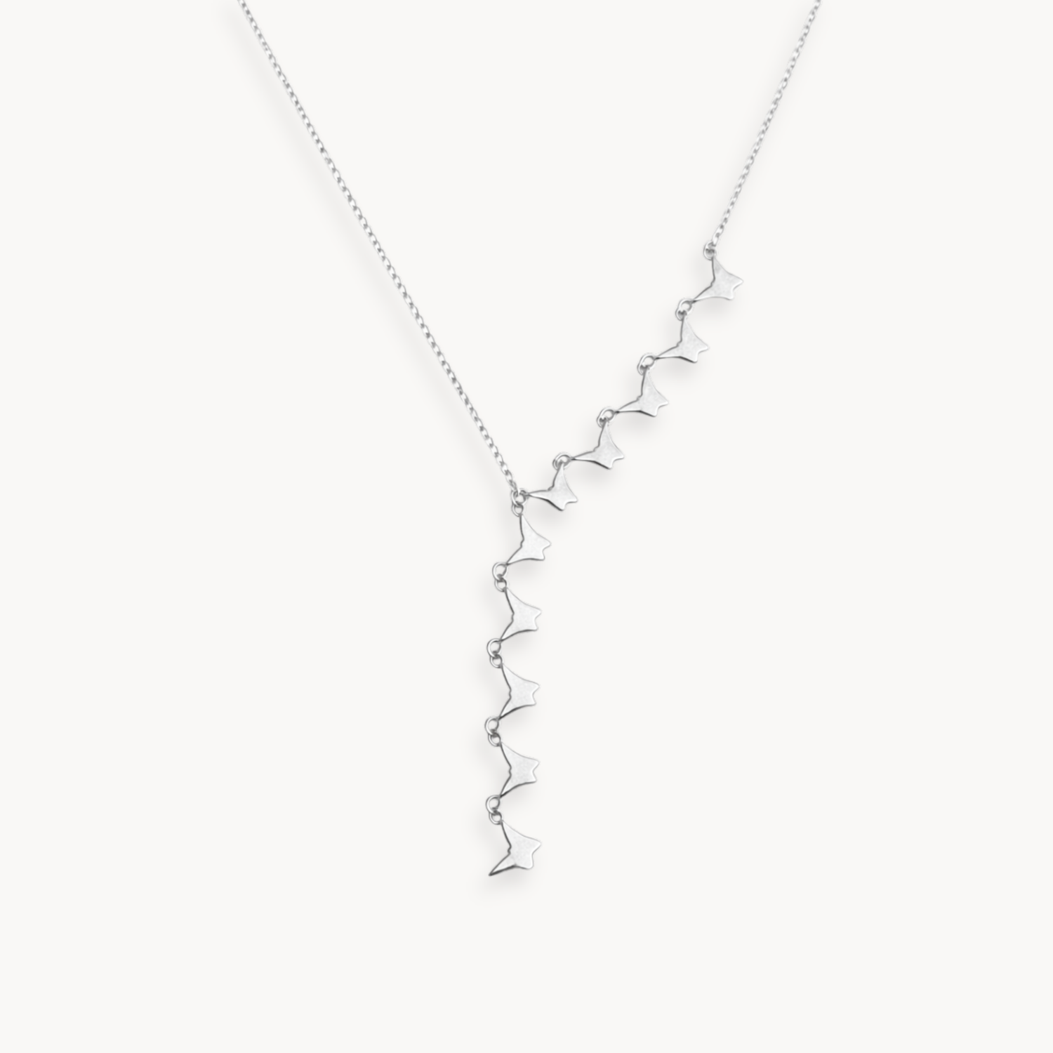 Graceful Flow Lariat Necklace