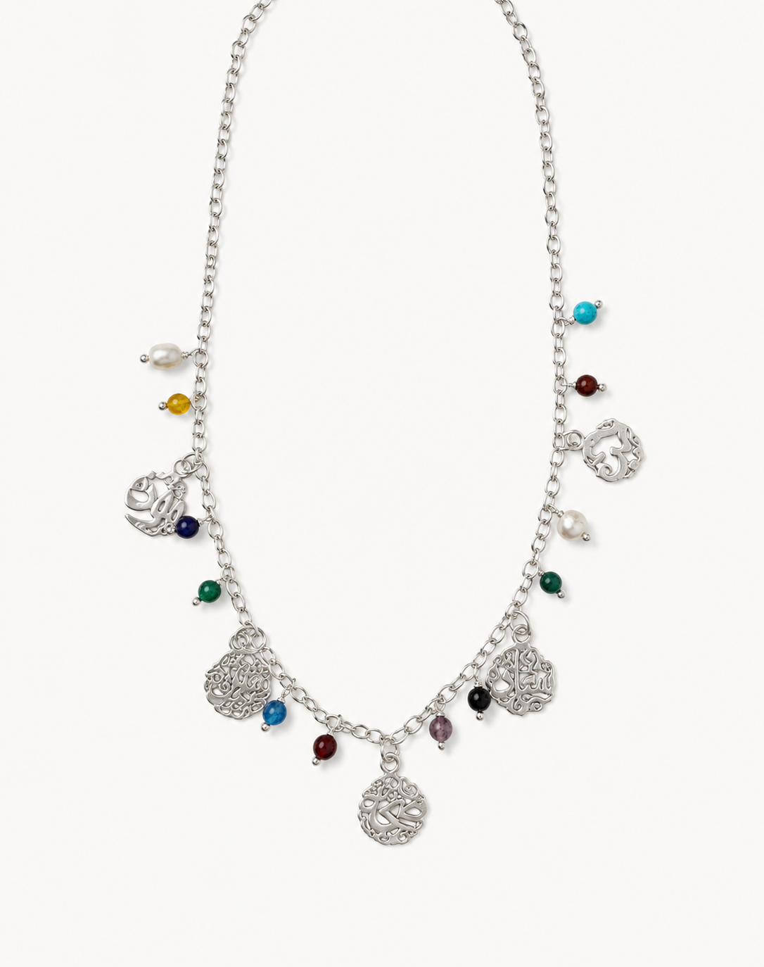 Pearl Calligraphy Necklace