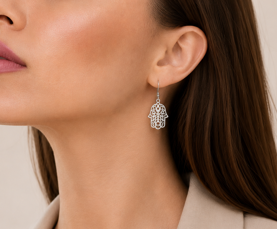 Heritage Guardian Hand Earrings