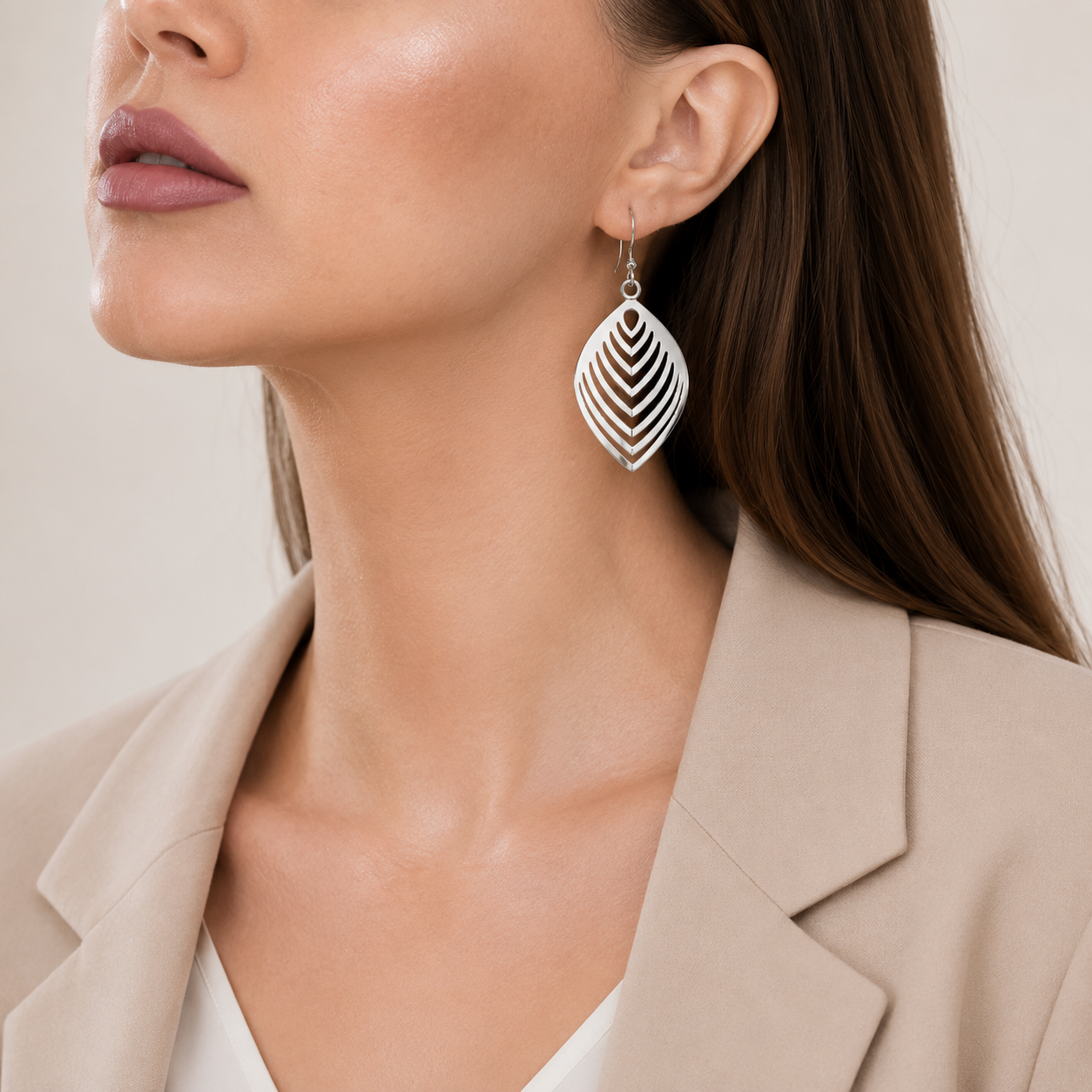 Silver Leaf Harmony Earrings